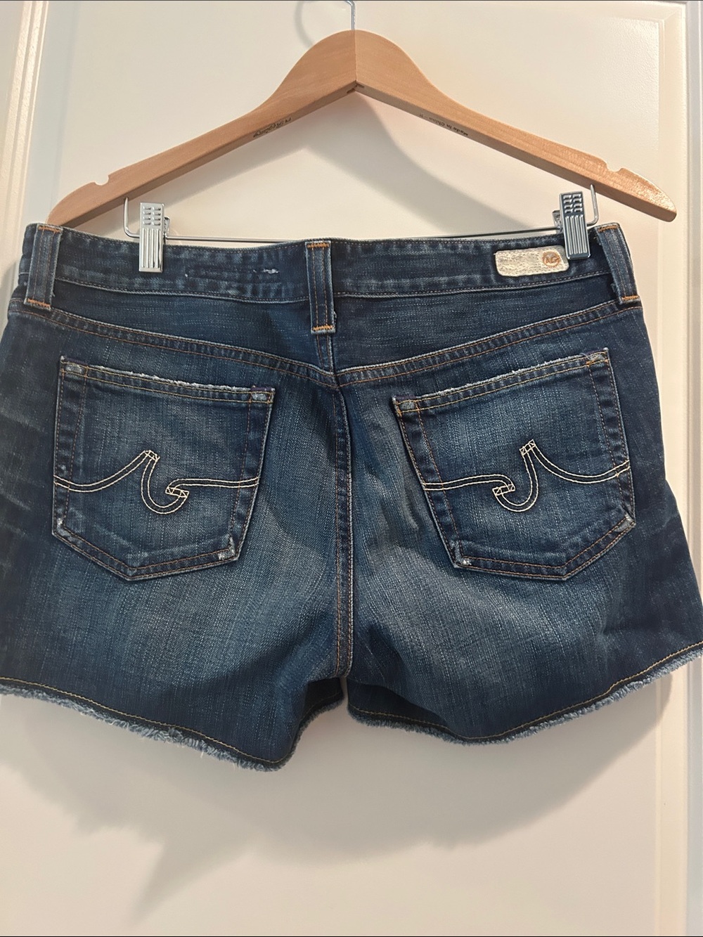 Ag Adriano Goldschmied Blue Denim Shorts with Rainbow and Ladybug Patches - Picture 11 of 11